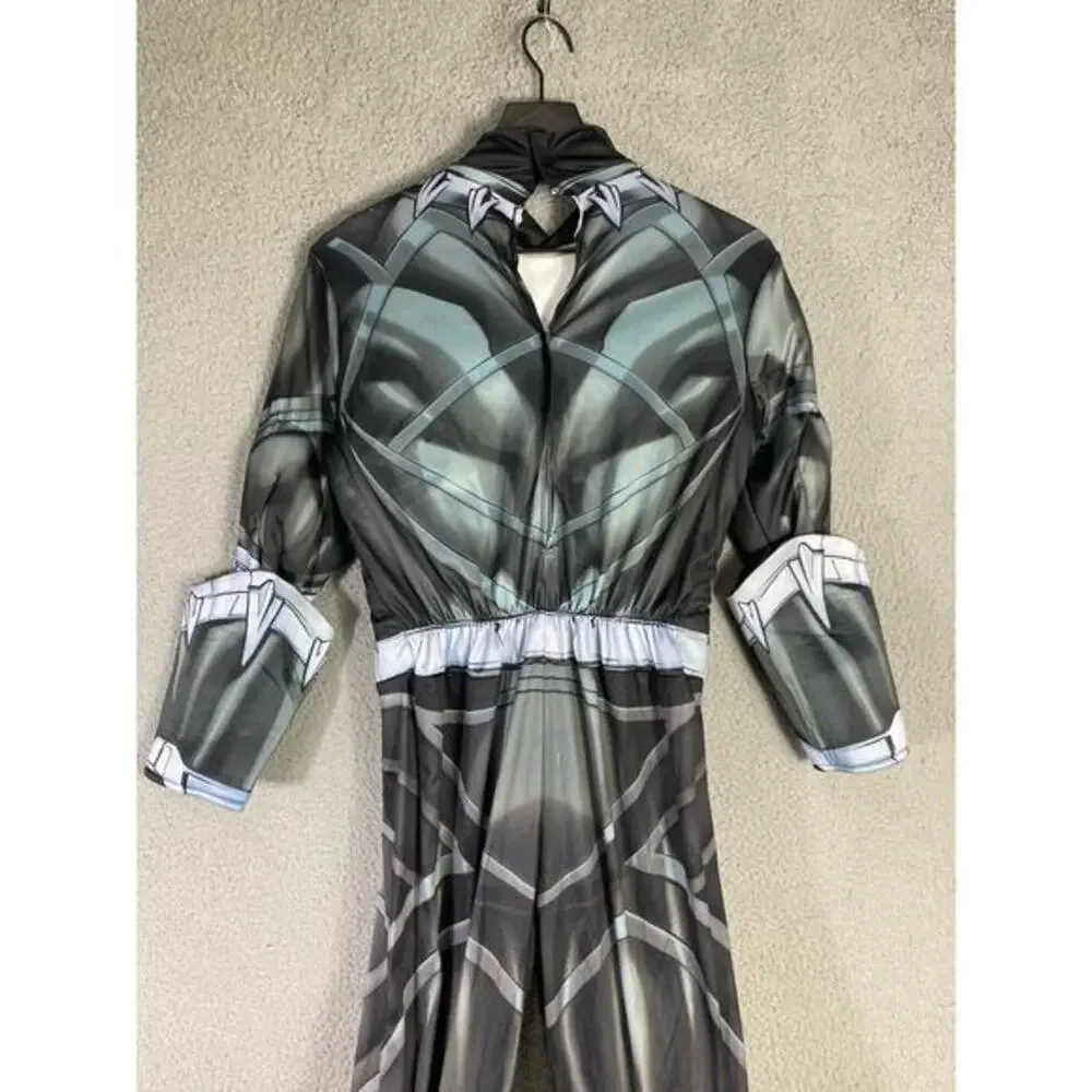 Marvel Black Panther Kids Costume Bodysuit Unisex Size L Superhero‎ Halloween - Picture 12 of 12